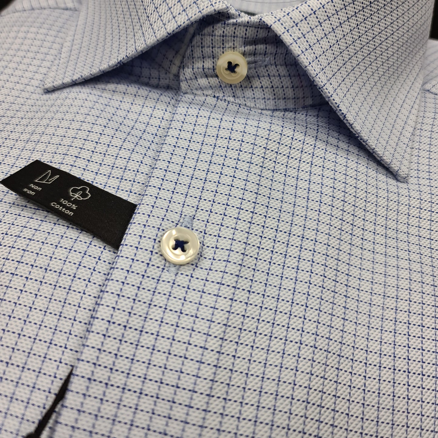 Eterna 4804 14 X169 Blue Modern Fit Dress Shirt