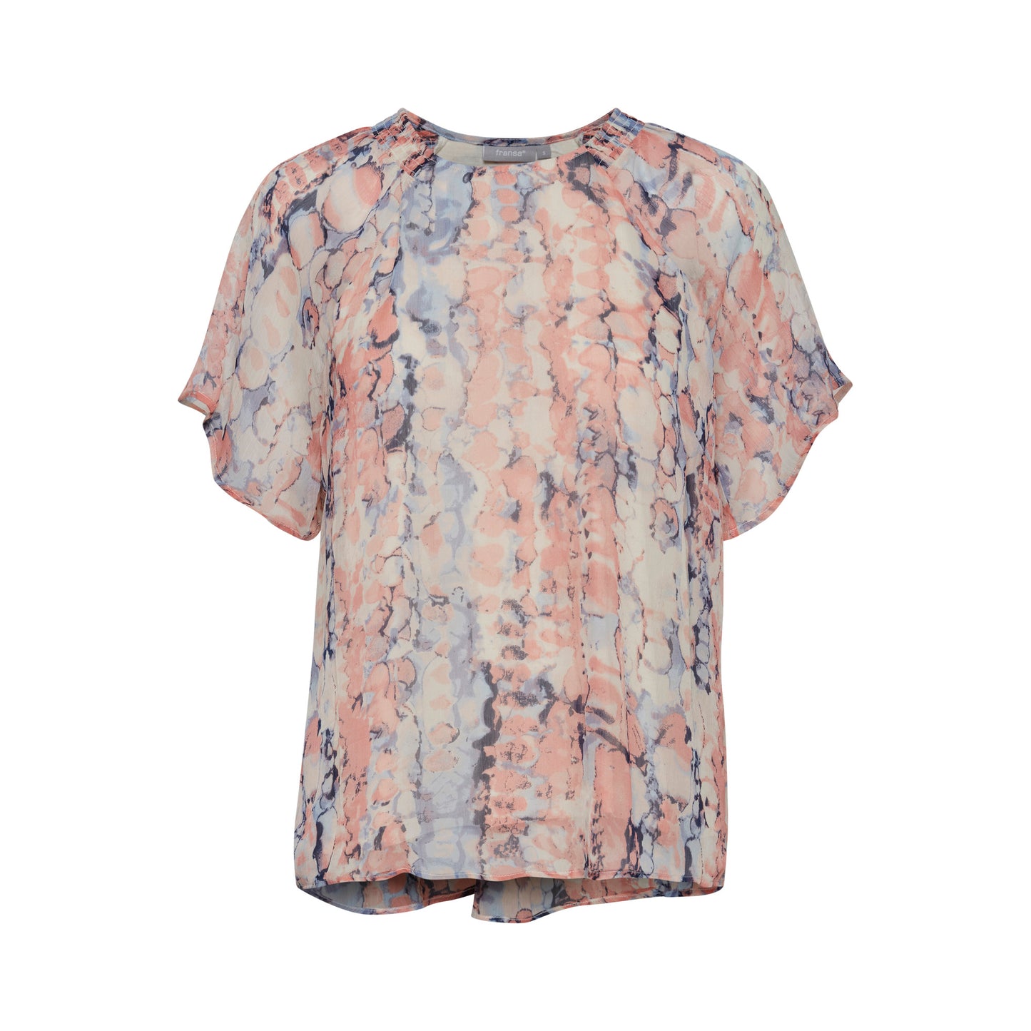 Fransa 20610618 201202 Peach Blossom Mix Blouse