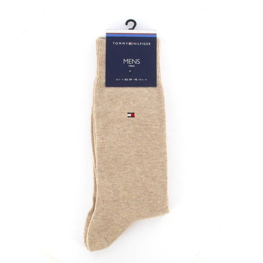 Tommy Hilfiger 371111 369 Beige Two Pack Plain Beige Socks