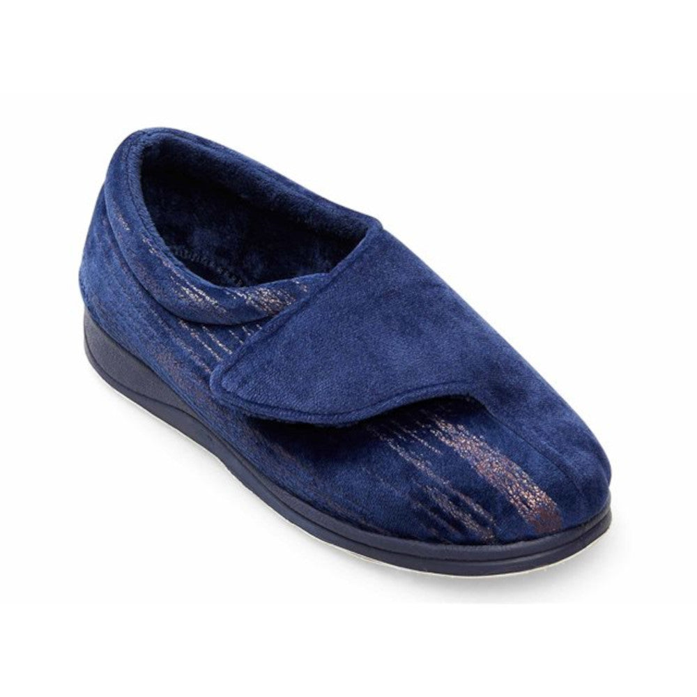 Padders Hug 424/4046 Navy Slippers