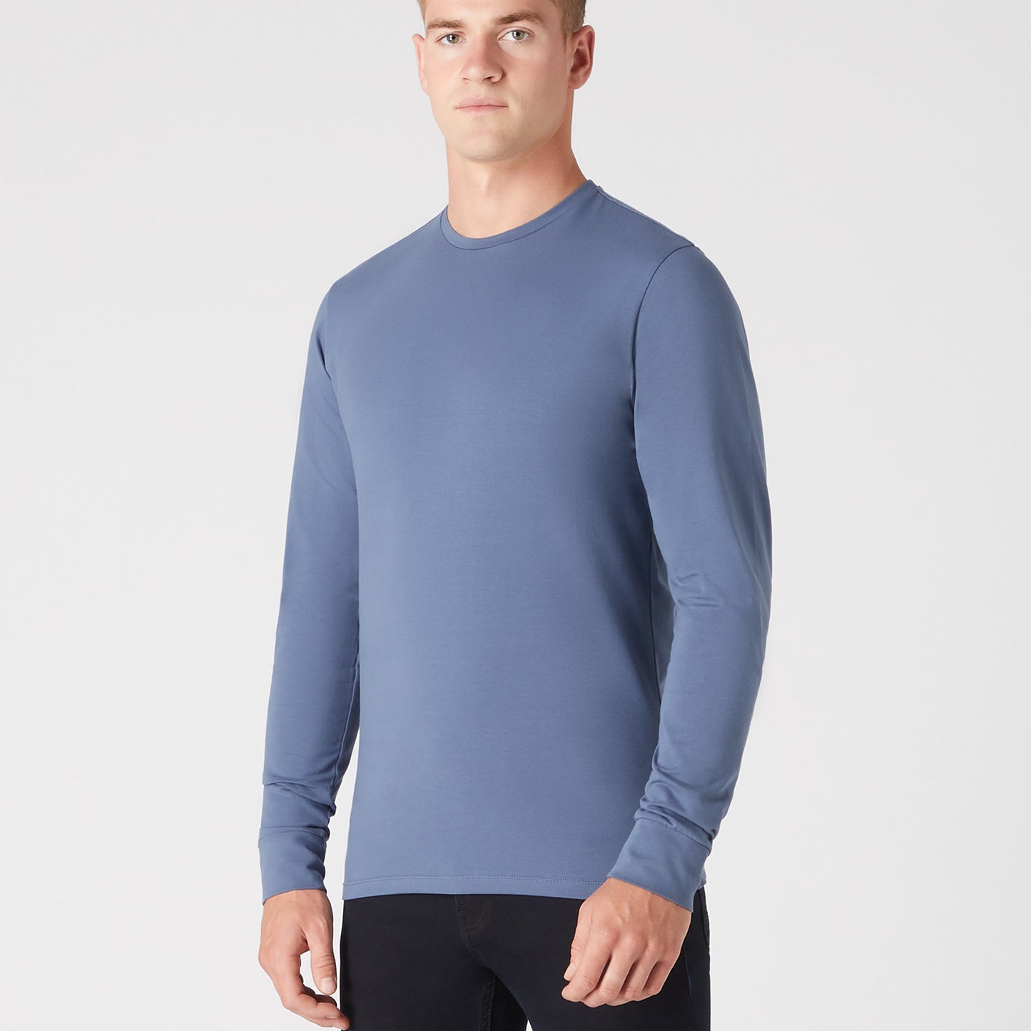 Remus Uomo 53120 25 Air Force Blue Long Sleeve T-Shirt