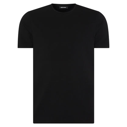 Remus Uomo 53121A 00 Black Plain Branded T-Shirt