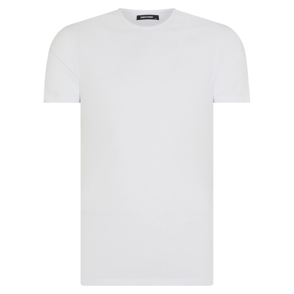 Remus Uomo 53121A 01 White Plain T-Shirt
