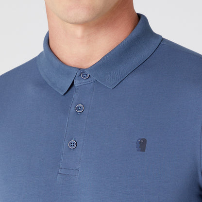 Remus Uomo 53123A 25 Air Force Blue Long Sleeve Polo Shirt