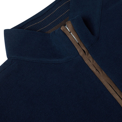 Drifter 55112 29 Dark Blue Half Zip Sweatshirt