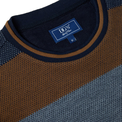 Drifter 55133 476 Camel / Grey Crew Neck Sweatshirt