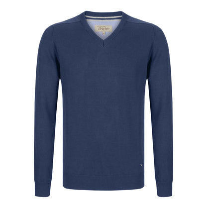 Drifter 55599 28 Blue V-Neck Sweater