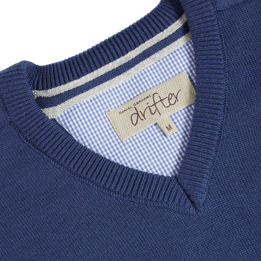 Drifter 55599 28 Blue V-Neck Sweater