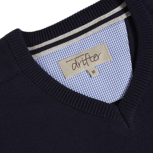 Drifter 55599 78 Navy V-Neck Sweater