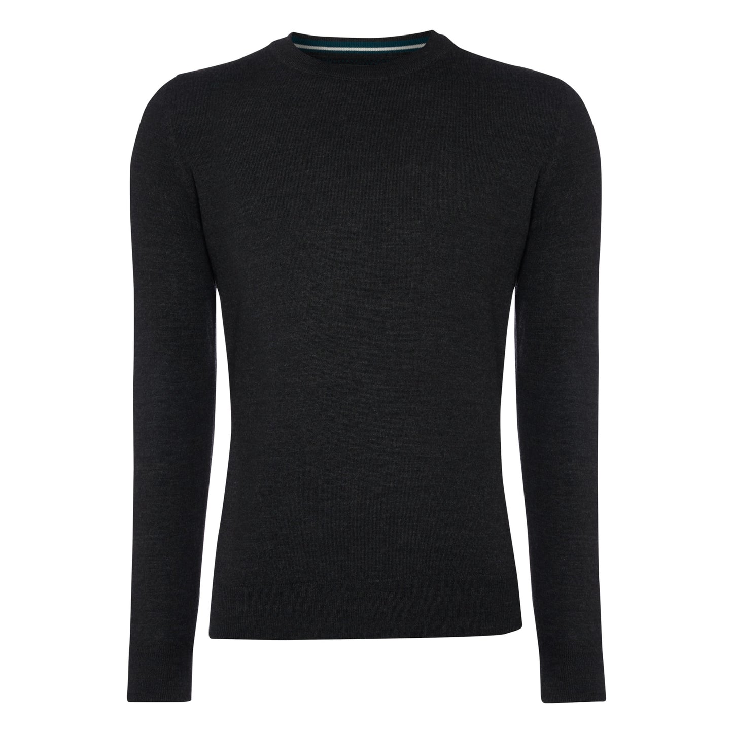 Remus Uomo 58400 08 Charcoal Long Sleeve Crew Neck Sweater