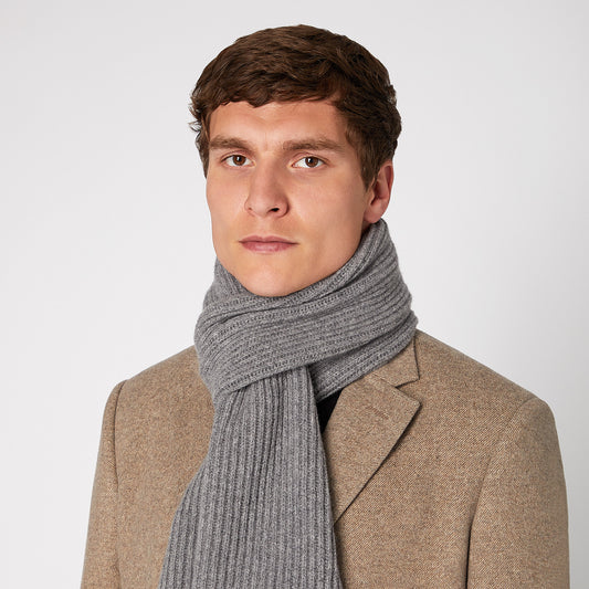 Remus Uomo 58580 04 Grey Knitted Scarf
