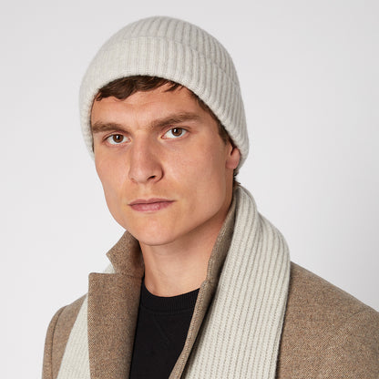 Remus Uomo 58581 02 Light Grey Knitted Beanie Hat