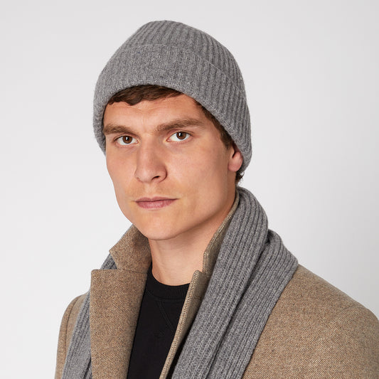 Remus Uomo 58581 04 Grey Knitted Beanie Hat