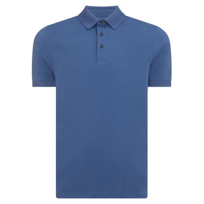 Remus Uomo 58724 25 Air Force Blue Short Sleeve Polo Shirt