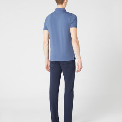 Remus Uomo 58724 25 Air Force Blue Short Sleeve Polo Shirt