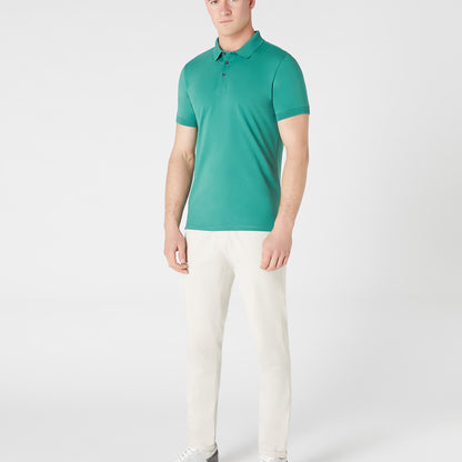 Remus Uomo 58724 35 Green Short Sleeve Polo Shirt
