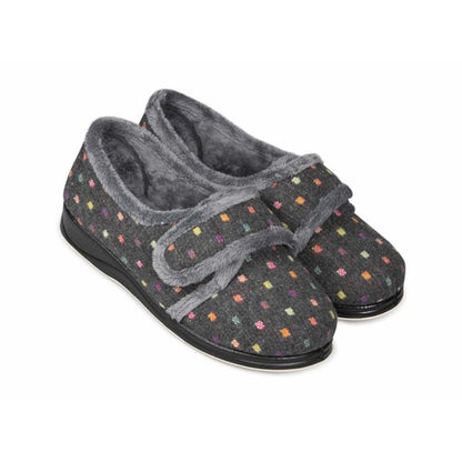 Padders Lotty 3217/1576 Charcoal Slippers