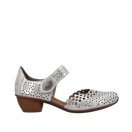 Rieker 43753-90 Silver Casual Shoes