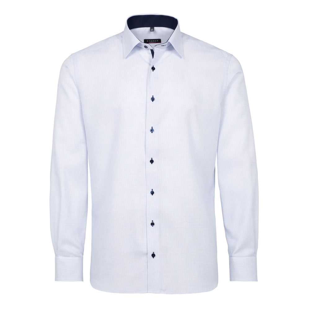 Eterna 4671 11 X14P Blue Modern Fit Shirt