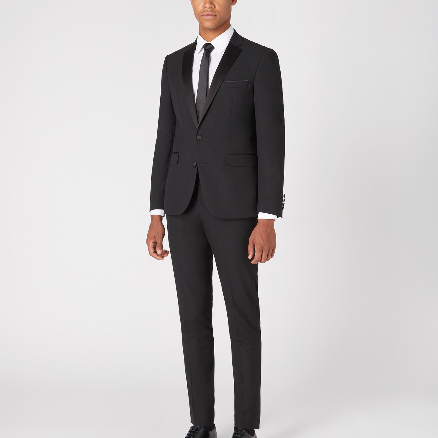 Remus Uomo 12162 00 Black Slim Dinner Suit Jacket