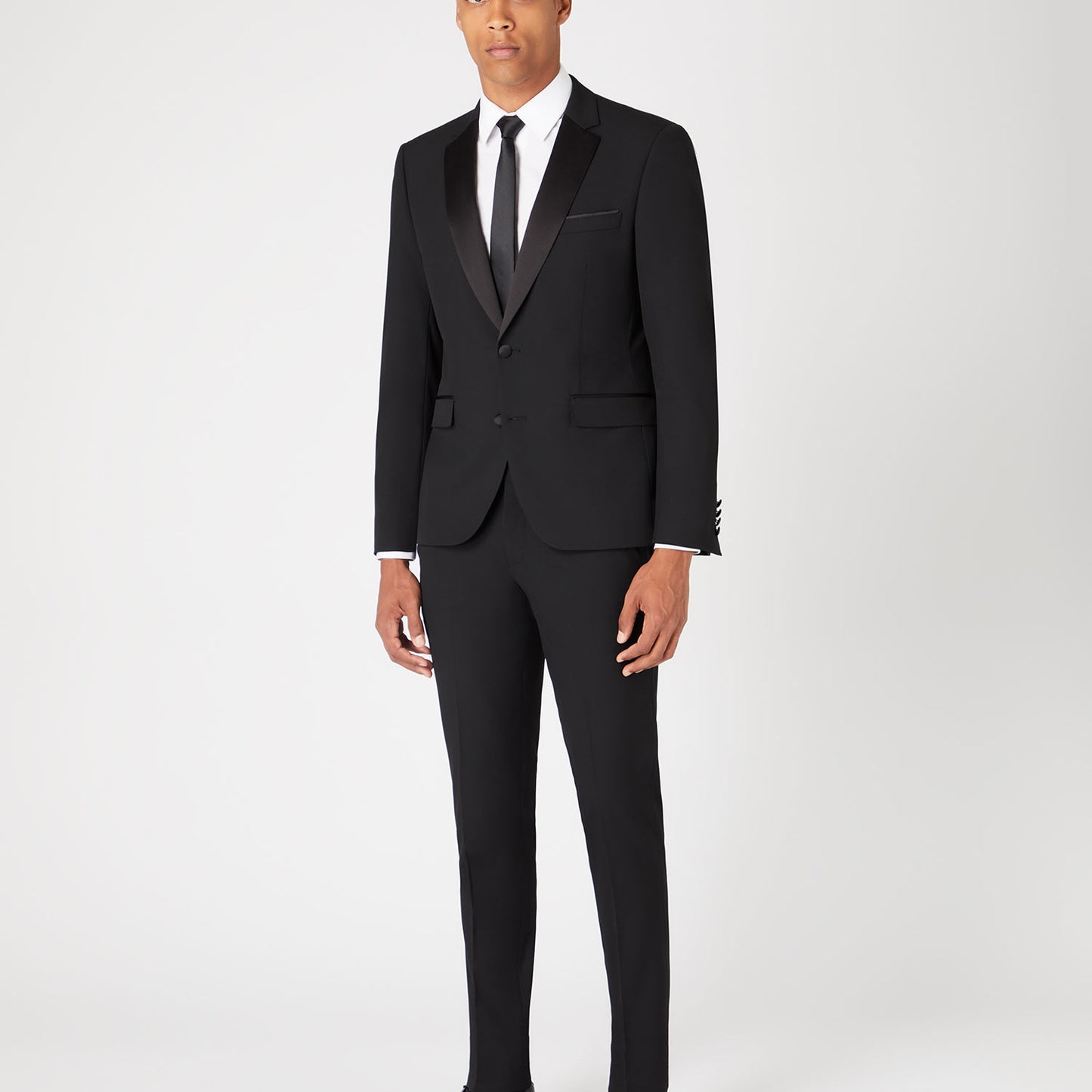 Remus Uomo 12163 00 Black Tapered Dinner Suit Jacket