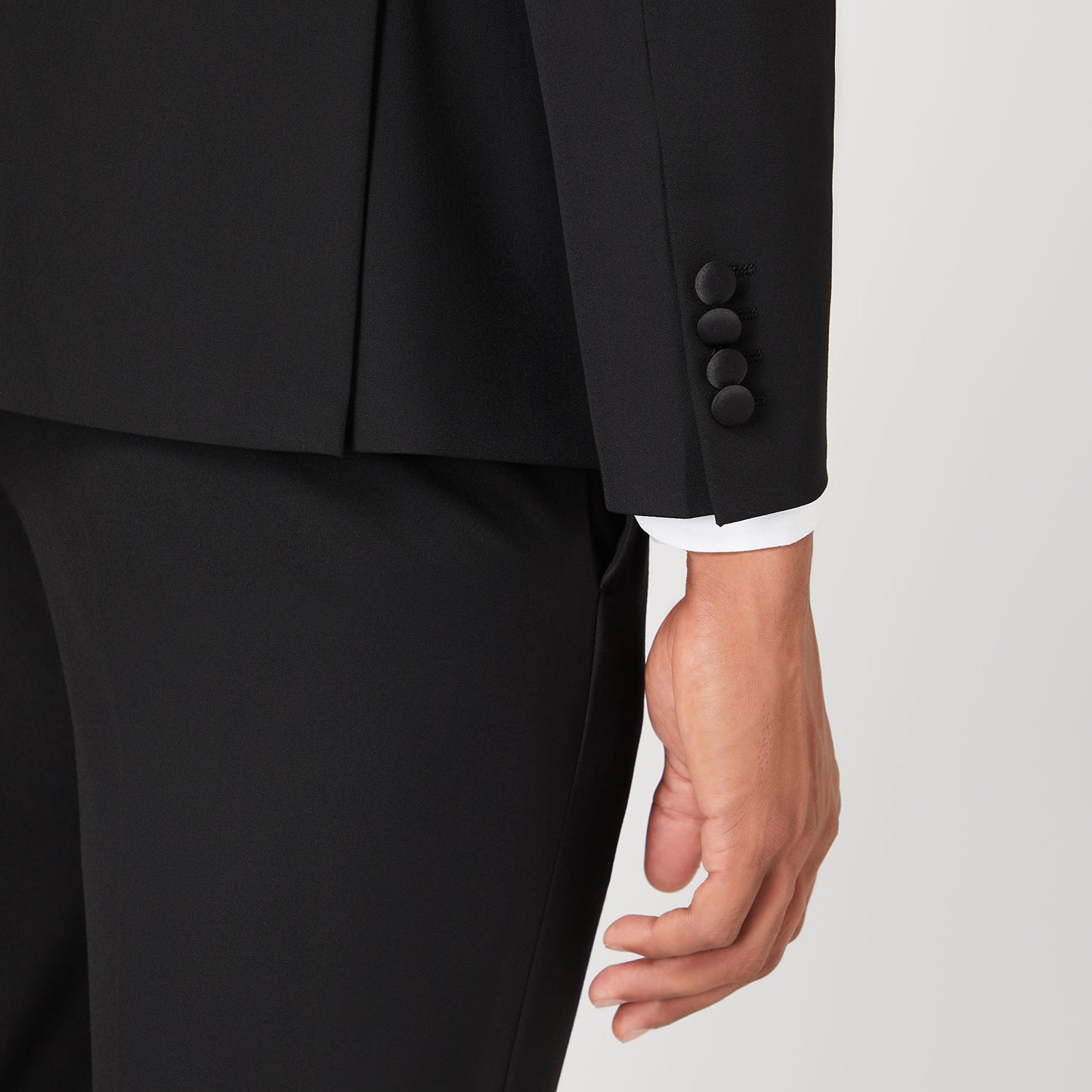 Remus Uomo 12163 00 Black Tapered Dinner Suit Jacket