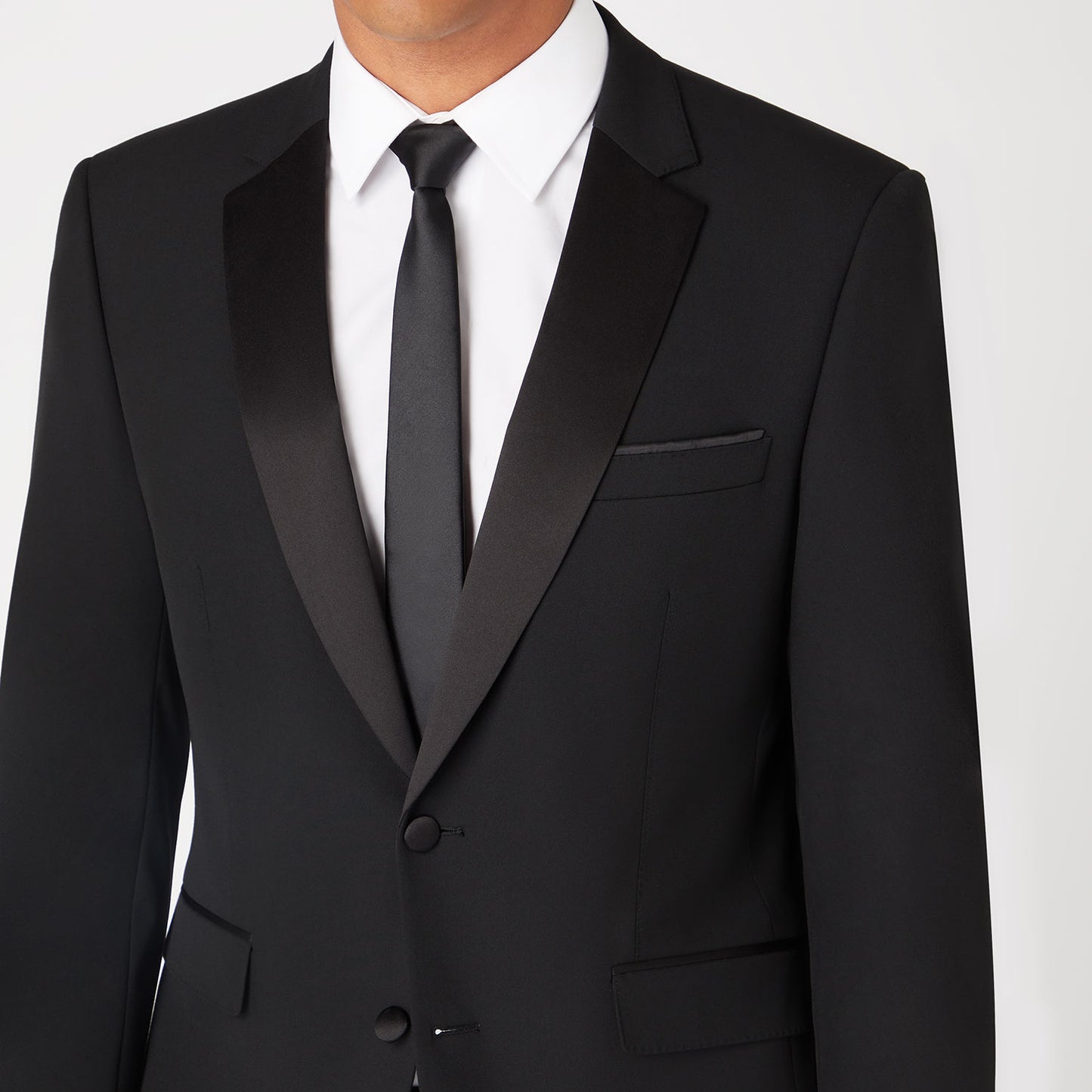 Remus Uomo 12163 00 Black Tapered Dinner Suit Jacket