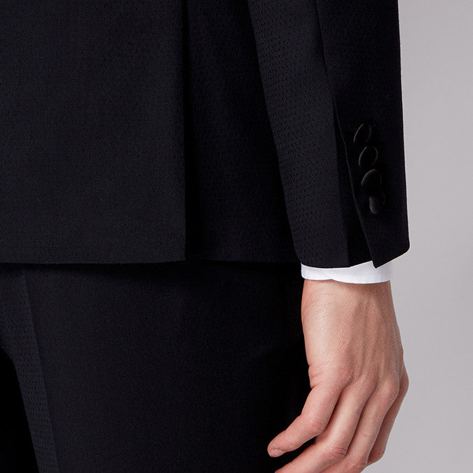 Remus Uomo 40755 00 Black Slim Tuxedo Suit Jacket