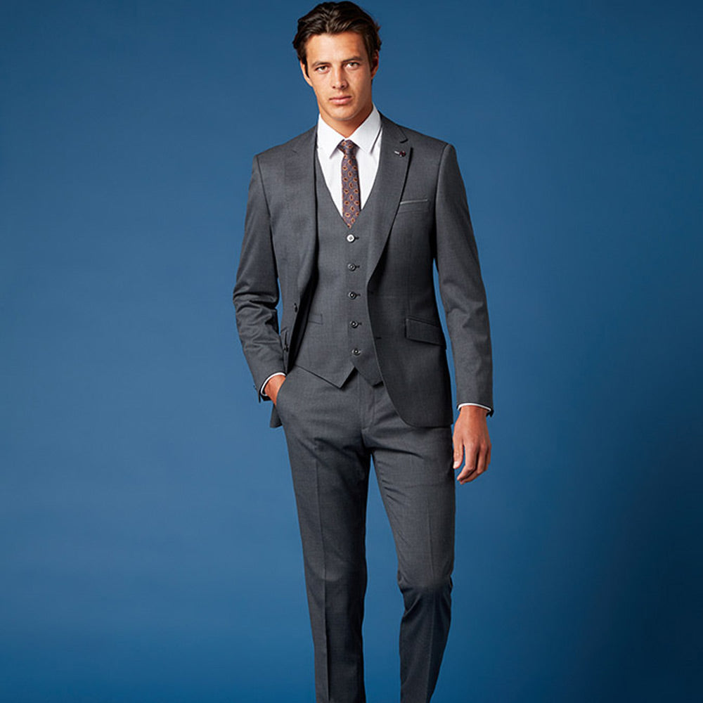 Remus Uomo 41185 08 Charcoal Tapered Suit Jacket