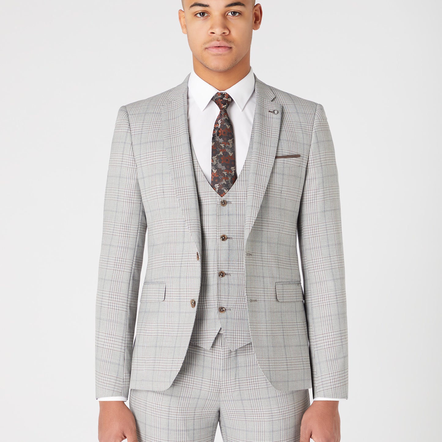 Remus Uomo 42035 04 Grey Tapered Suit Jacket
