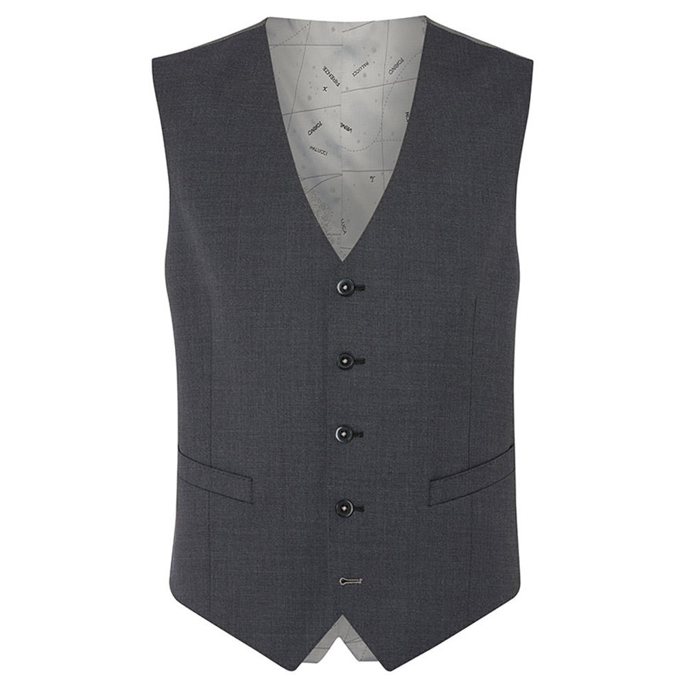 Remus Uomo 51184 08 Dark Grey Slim Suit Waistcoat