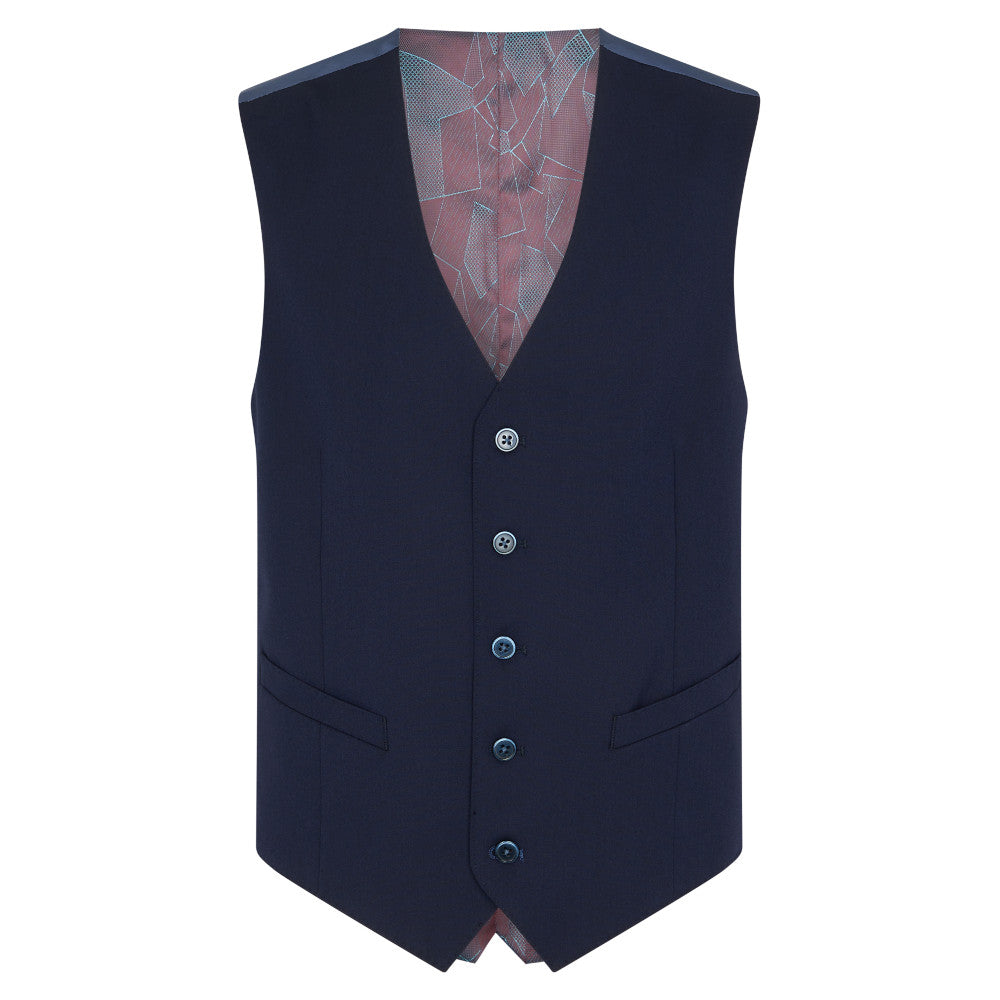 Remus Uomo 51880 78 Navy Slim Waistcoat