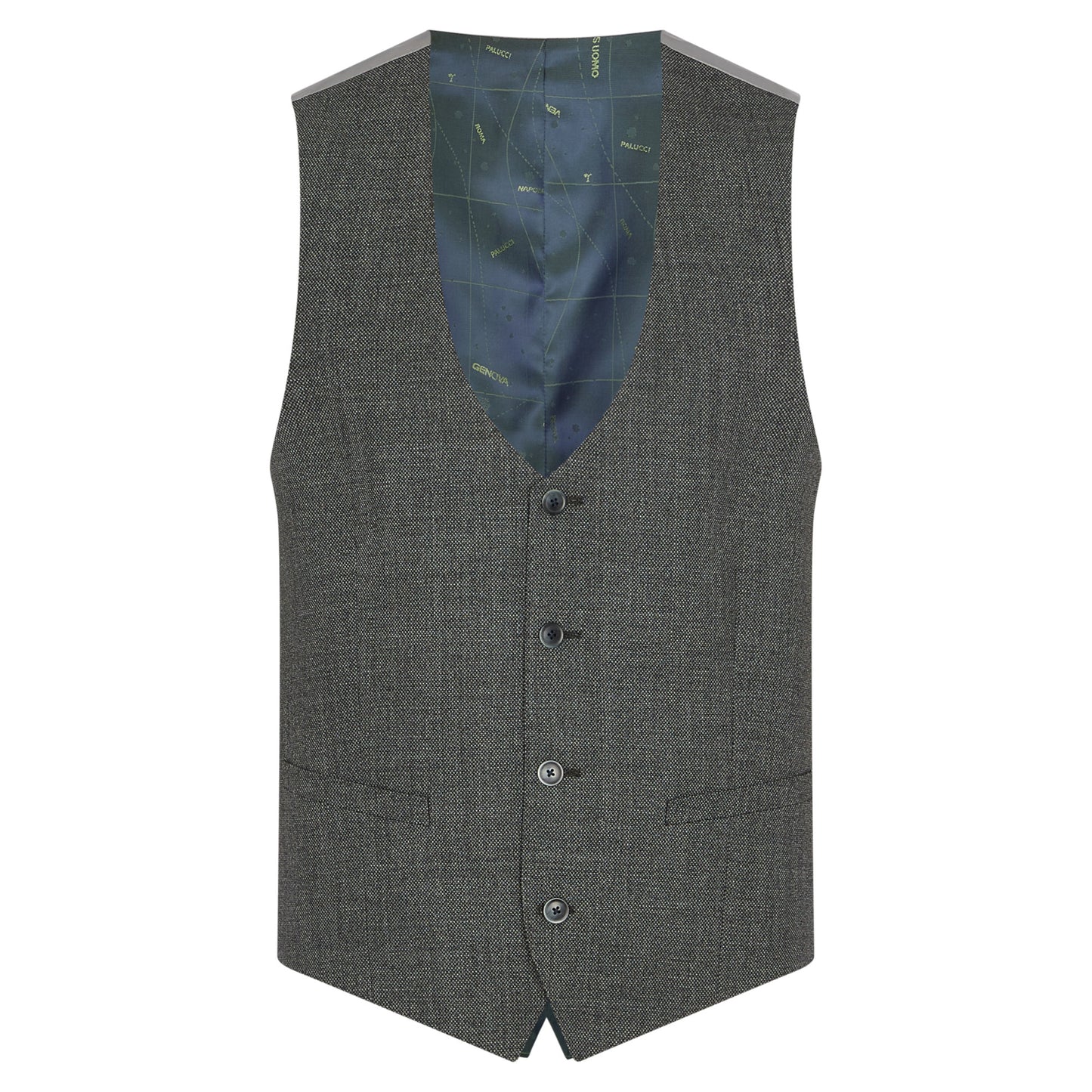 Remus Uomo 52028 07 Grey Slim Suit Waistcoat