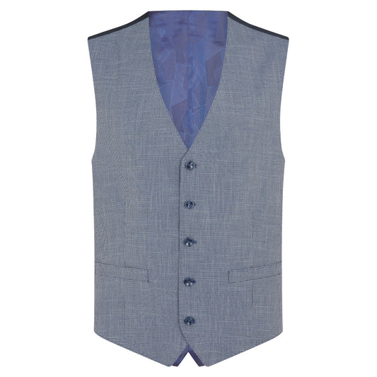 Remus Uomo 52192 26 Light Blue Tapered Waistcoat