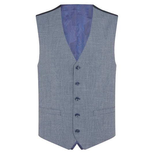 Remus Uomo 52192 26 Light Blue Tapered Waistcoat