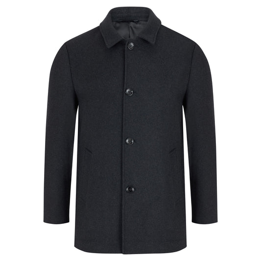 Daniel Grahame 90334 09 Charcoal Branson Overcoat
