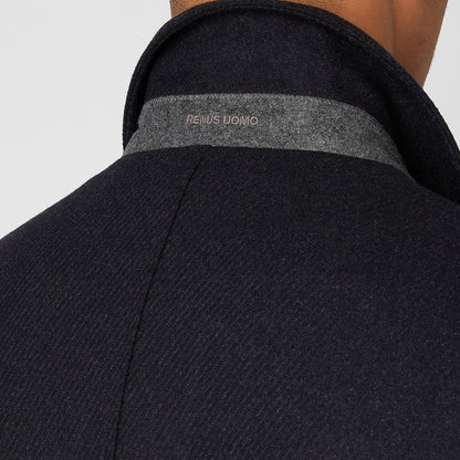 Remus Uomo 90416 79 Navy Miller Overcoat