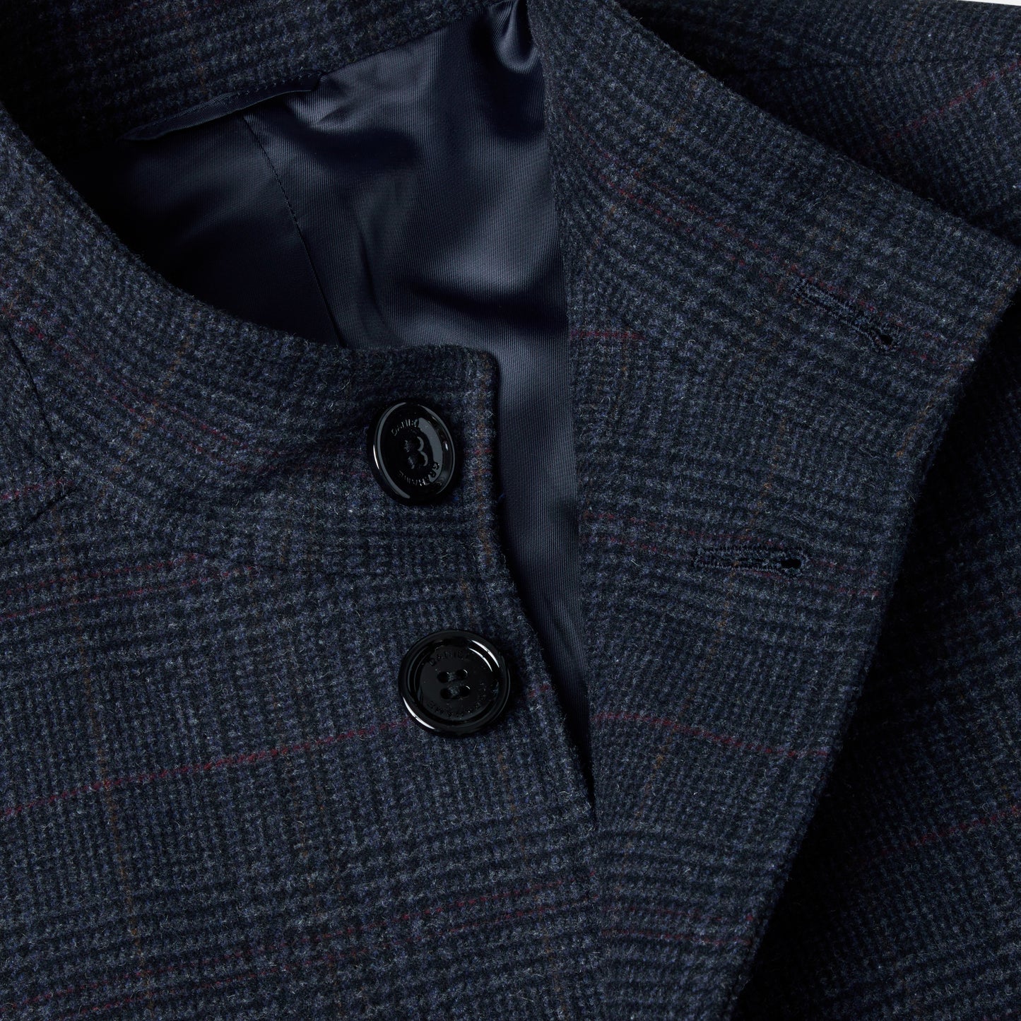 Daniel Grahame 90424 29 Dark Blue/Black Watson Overcoat