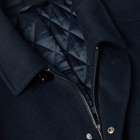 Daniel Grahame 90426 79 Navy Brogan Overcoat