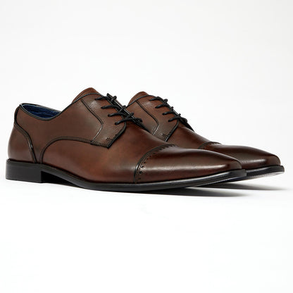 Remus Uomo 02188 Bonuci Brown Leather Derby Shoes