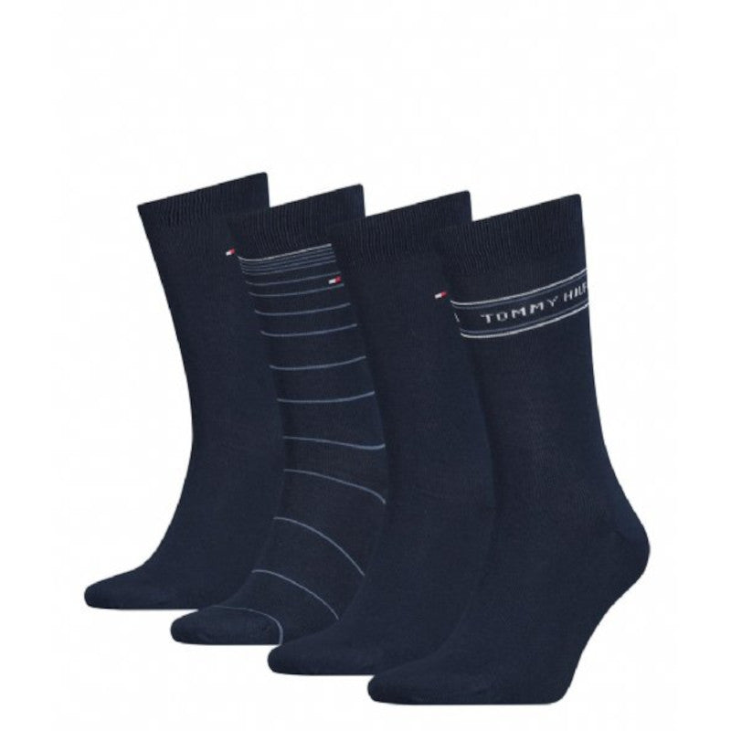 Tommy Hilfiger 701220146 001 Navy 4 Pack Of Socks In Presentation Tin