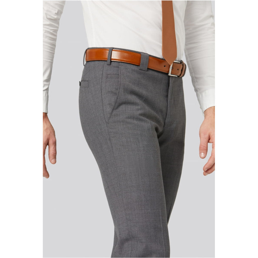 Meyer 344 07 Roma Mid Grey Fine Tropical Wool Trousers
