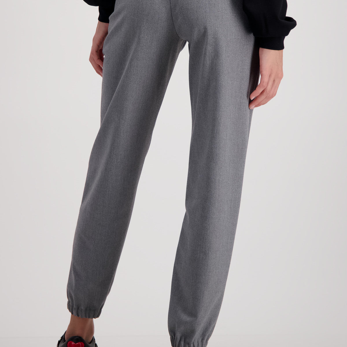 Monari 806111 881 Platinum Melange Trousers