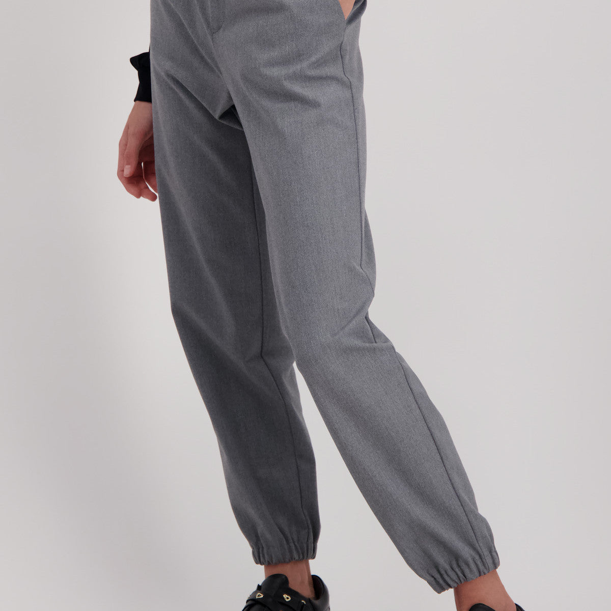 Monari 806111 881 Platinum Melange Trousers