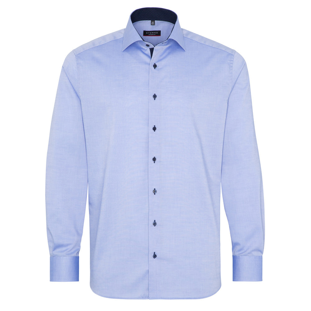 Eterna 8100 12 X13K Blue Modern Fit Shirt