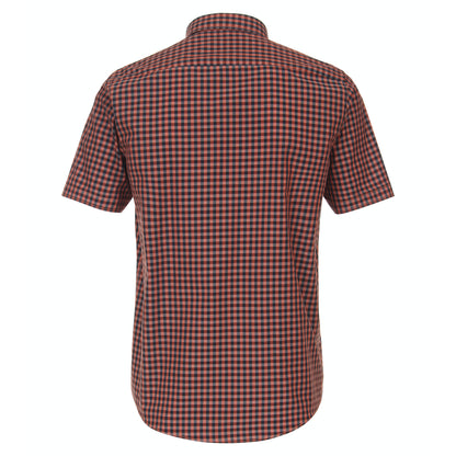Casa Moda 934042900 450 Tangerine Tango Short Sleeve Shirt