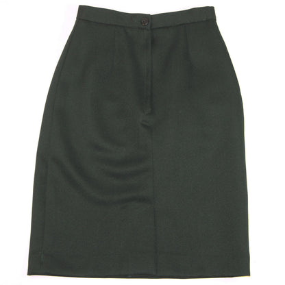 Wallace Green Straight Skirt With Back Centre Vent