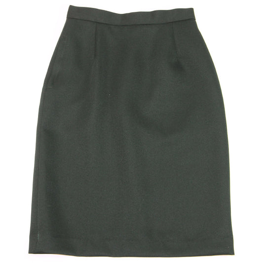 Wallace Green Straight Skirt With Back Centre Vent