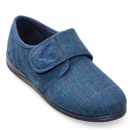 Padders 411/4407 Charles Navy Combination Slippers