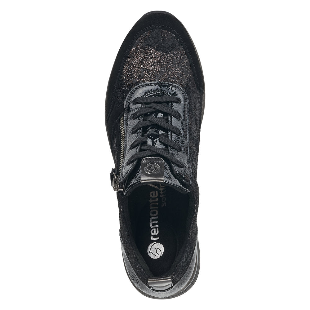 Remonte D2401-02 Black/Metallic Casual Shoes